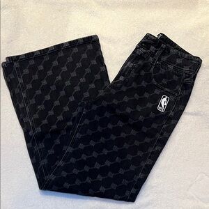 Only Charcoal NBA Patterned Jeans